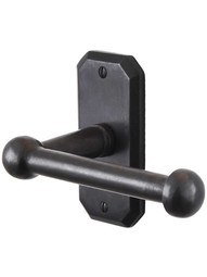 Solid-Bronze Toilet Paper Holder with Angular Plate